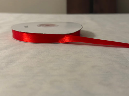 Red ribbon 6mm roll