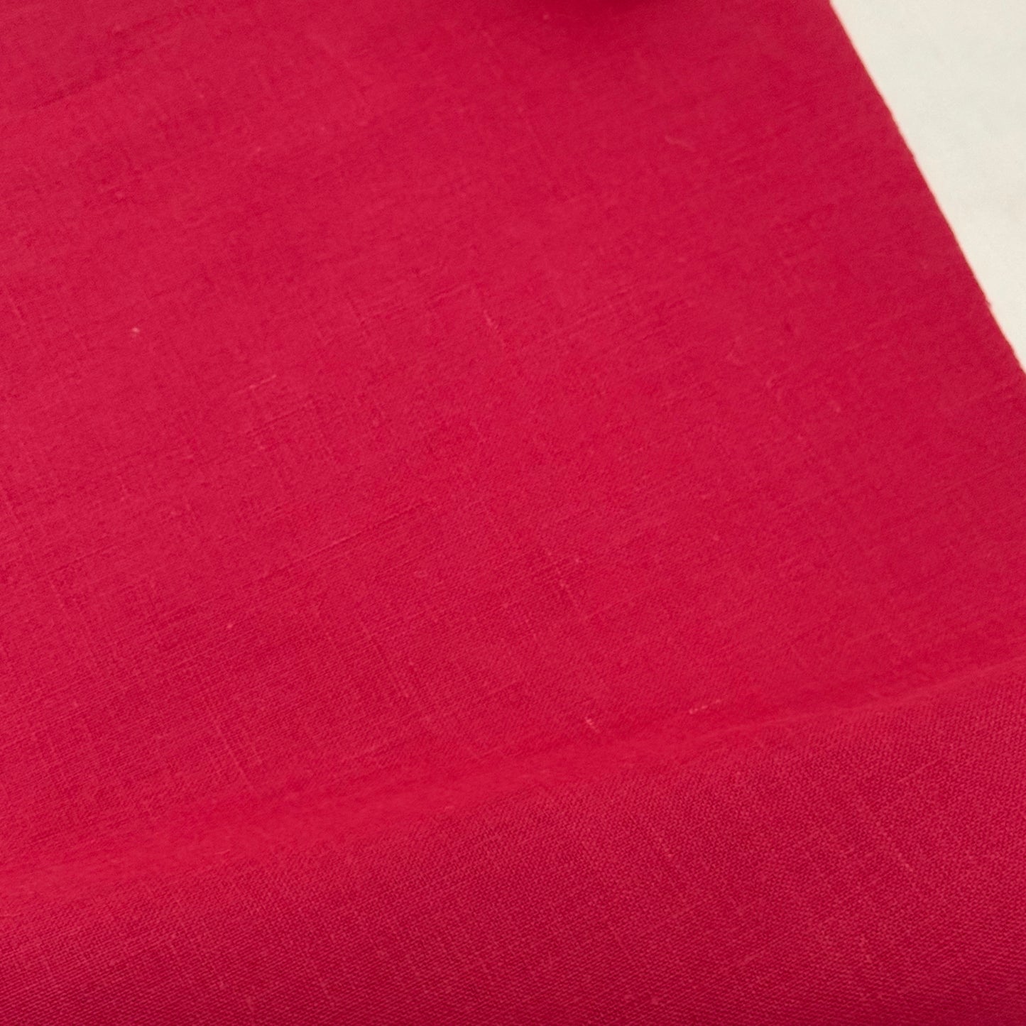 Bright Red Irish Linen